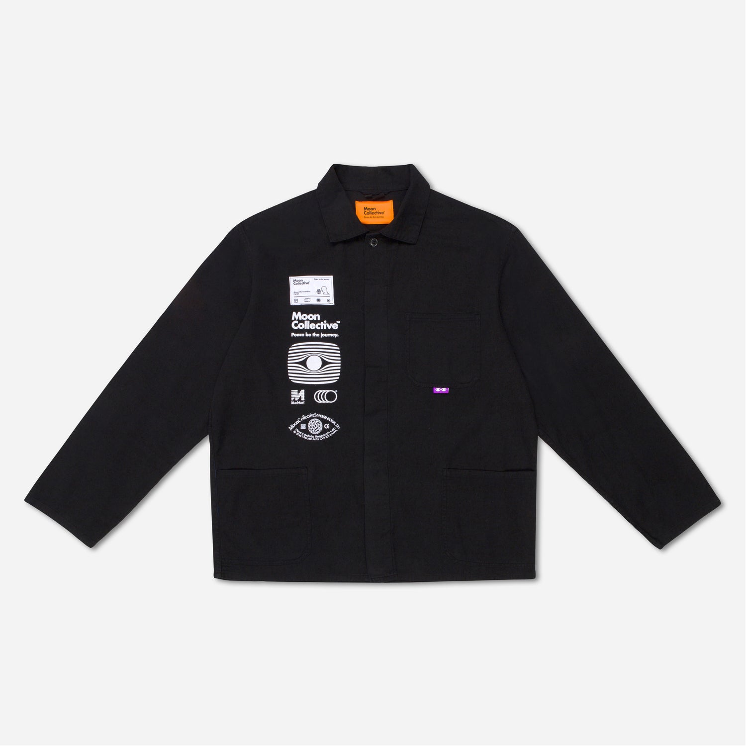 Black Chore Jacket 20B - S