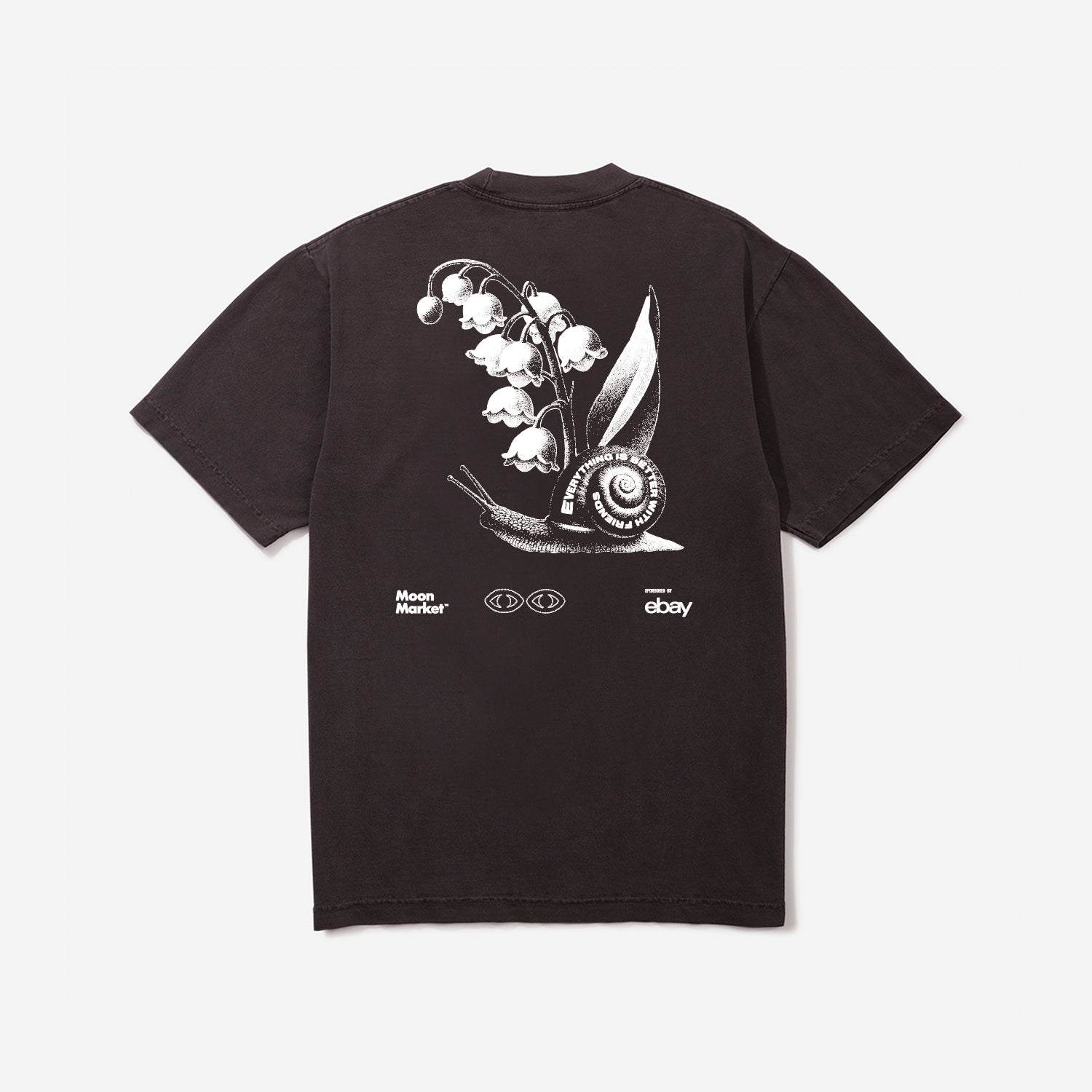 Moon x eBay Snail Black Tee – Moon Collective