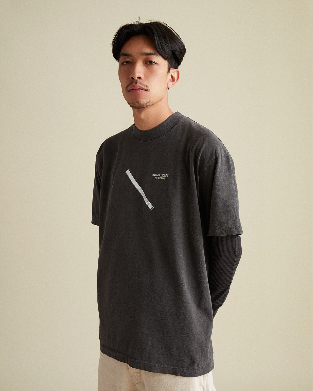 Ancestral Flow Tee - Faded Black