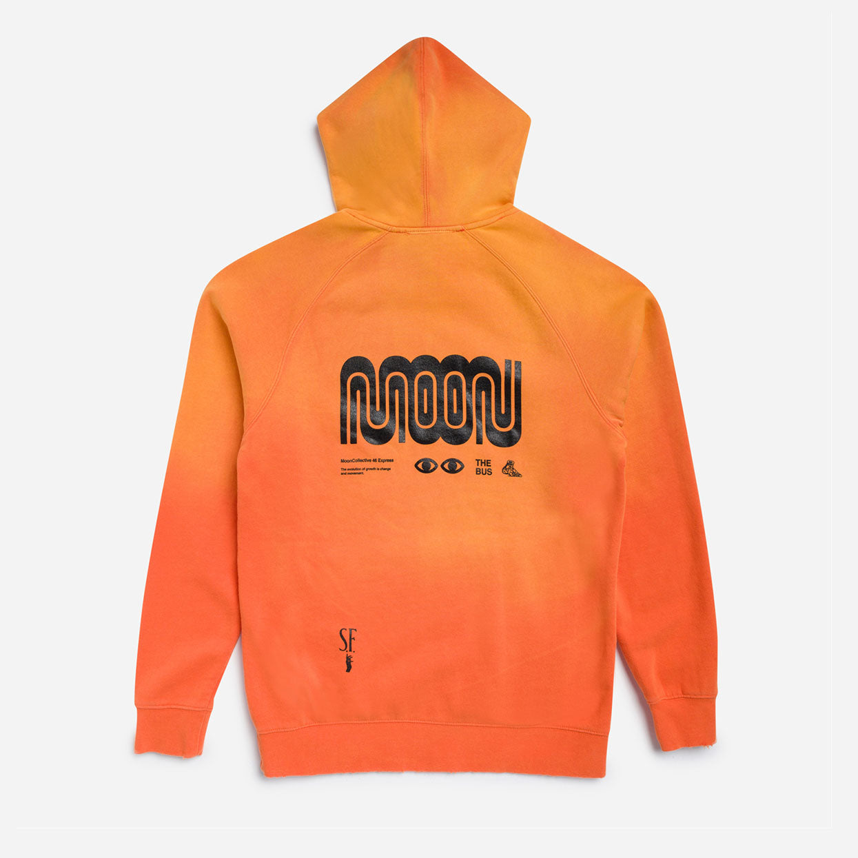 Designer orange hoodie clearance