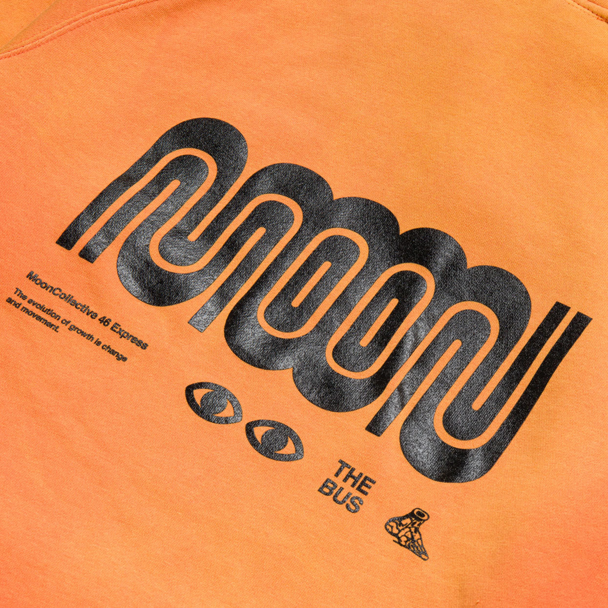 Moon Bus Hoodie - Faded Orange