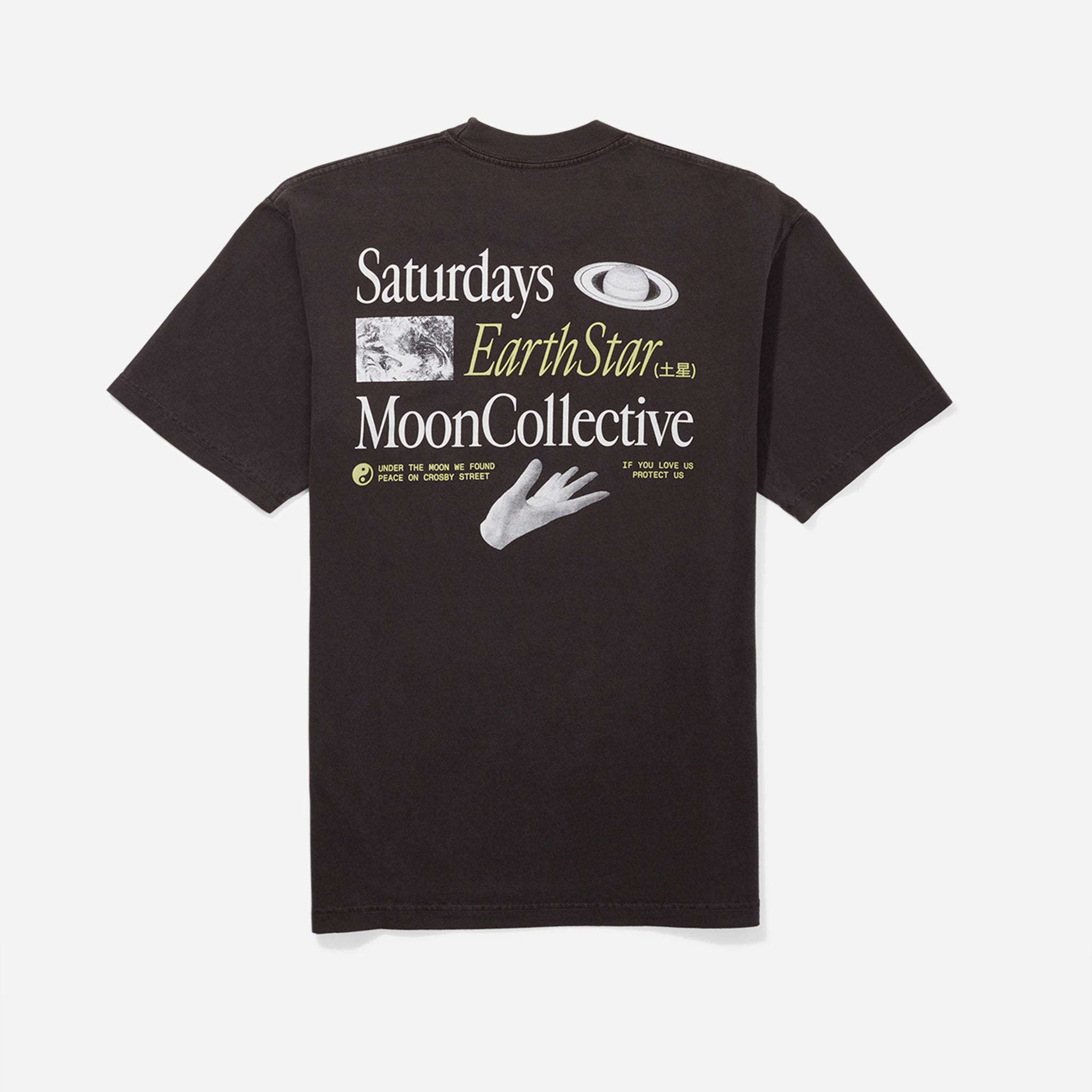 Earth Star Tee - Faded Black