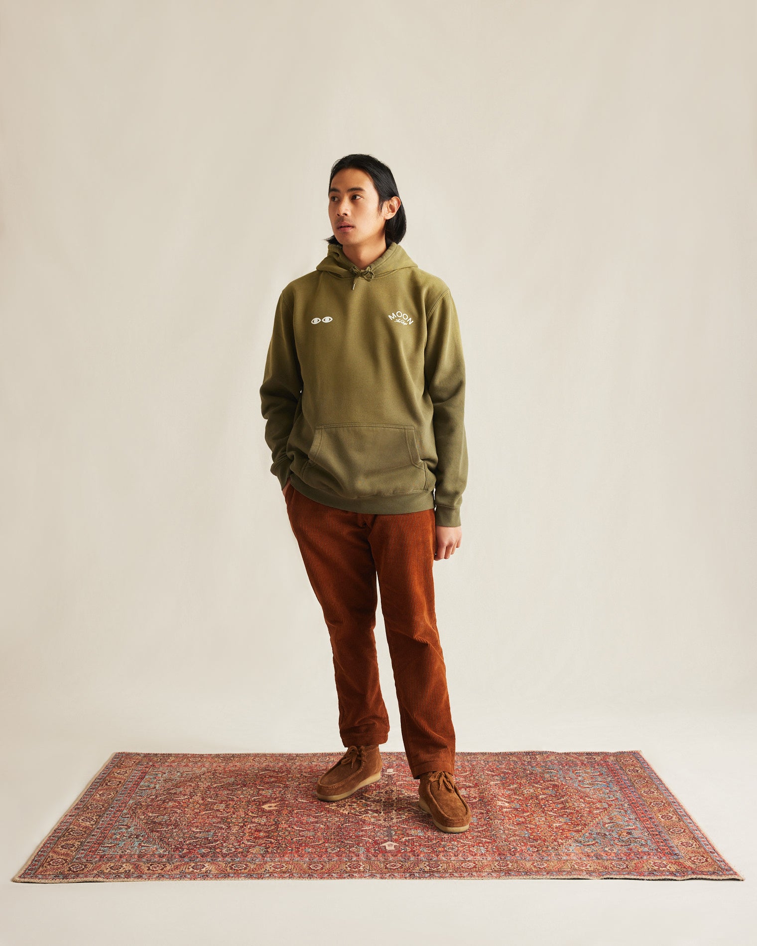 Art Dept Hoodie Faded Green