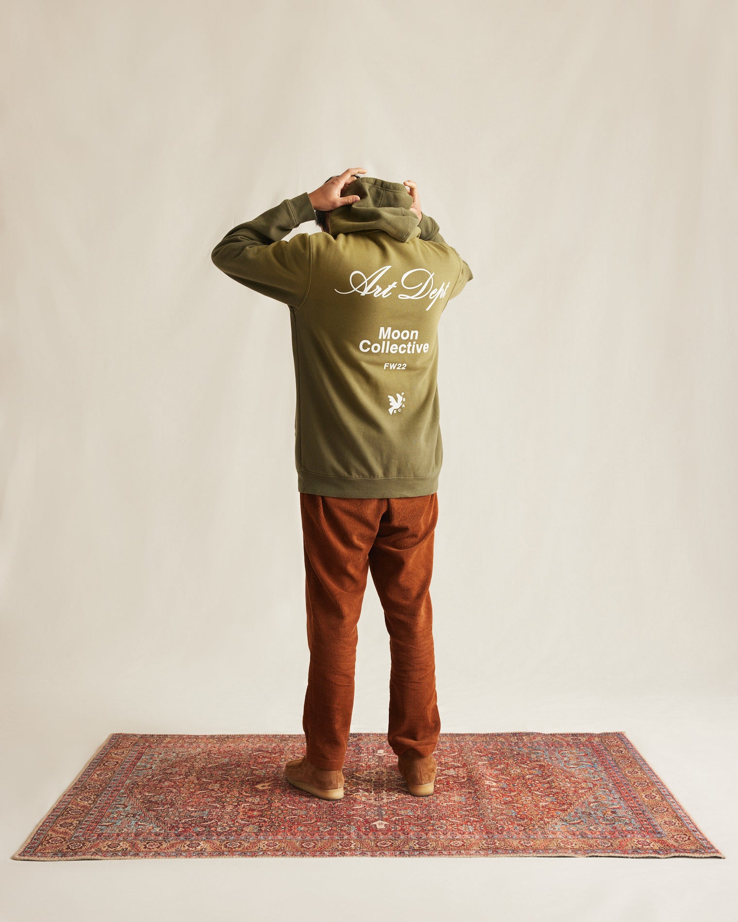 Art Dept Hoodie Faded Green