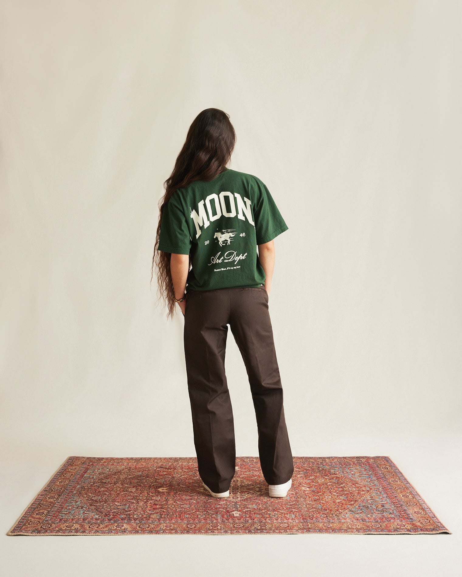 Moon High Pocket Tee Green