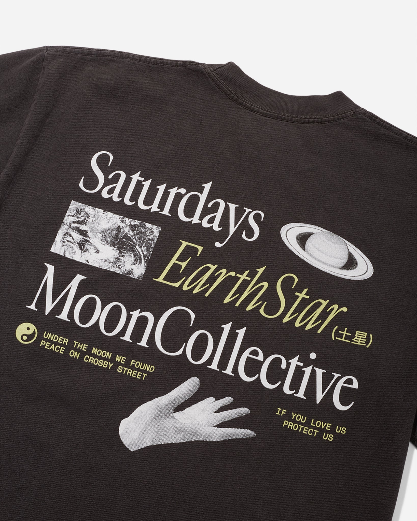 Earth Star Tee - Faded Black